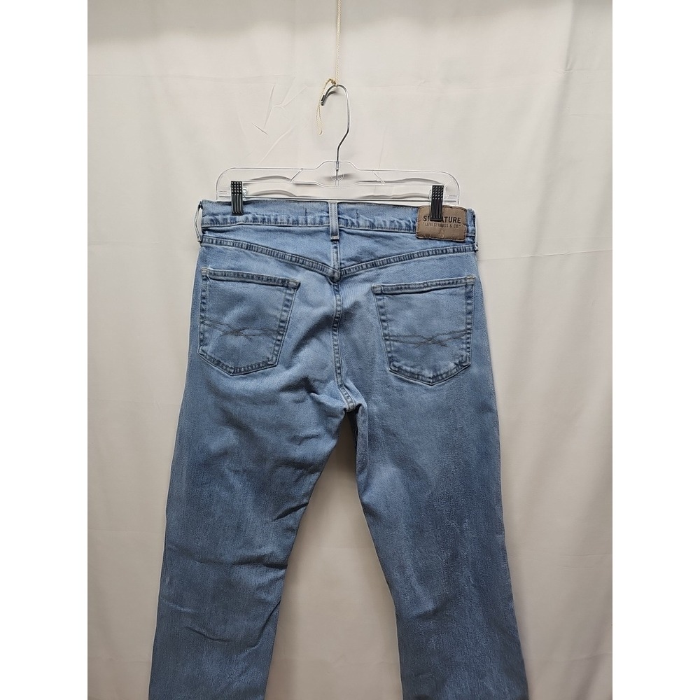 Levi's Mens Blue Relaxed Fit Strauss Signature Stretch Denim Jeans Size 32x32 - Picture 14 of 16